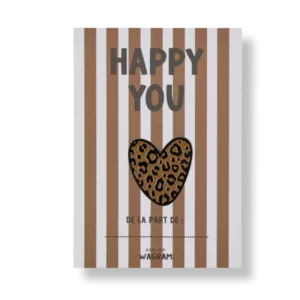 Pins HAPPY YOU - Léopard Marron