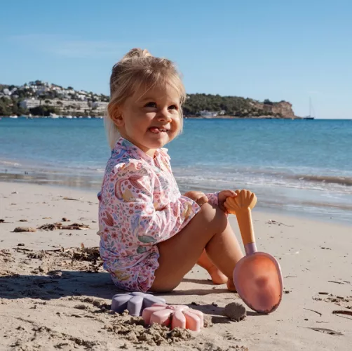Ensemble de plage Pelle et Moules à Sable - Rose - Sirène Rêveuse – Image 2
