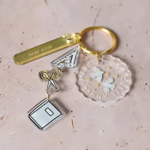 Porte-clés pampilles fin d'année scolaire "oiseaux"