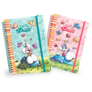 Cahier à spirale A5 Diddl élastique