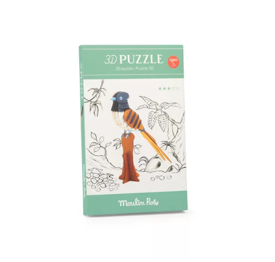 Puzzle 3D Gobe-mouche de paradis
