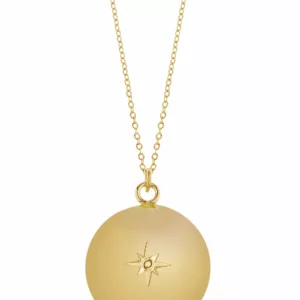 Collier de grossesse Bola rond en or Holly