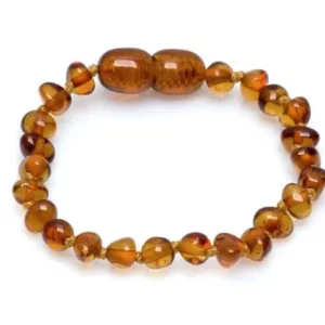 Bracelet bébé - Ambre cognac