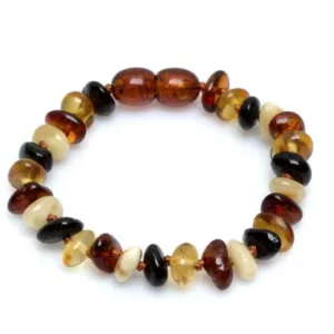 Bracelet bébé - Ambre multicolore