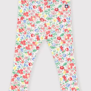Legging bébé en coton imprimé fleurs