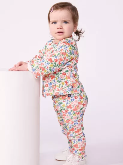 Cardigan bébé fleurs – Image 2