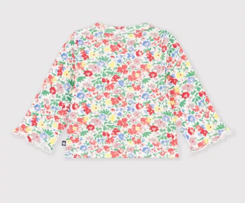 Cardigan bébé fleurs – Image 3