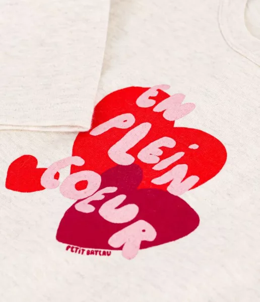 Tee-shirt bébé gris - En plein coeur – Image 2