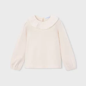 Blouse col à volants fille