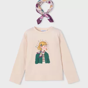 T-shirt avec foulard