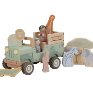 Voiture de safari en bois avec animaux - Safari Friends