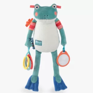Peluche d'activités grenouille Raoul - La Mare aux Grenouille