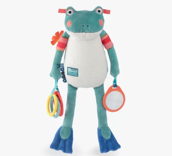 Peluche d'activités grenouille Raoul - La Mare aux Grenouille