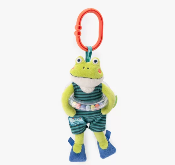 Peluche d'activités petite grenouille- La Mare aux Grenouilles