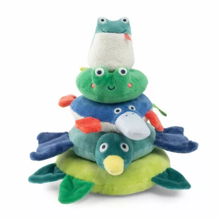 Animaux Empilables Tissu - La Mare Aux Grenouilles