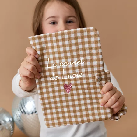 Protège carnet de santé - gaze vichy – Image 2