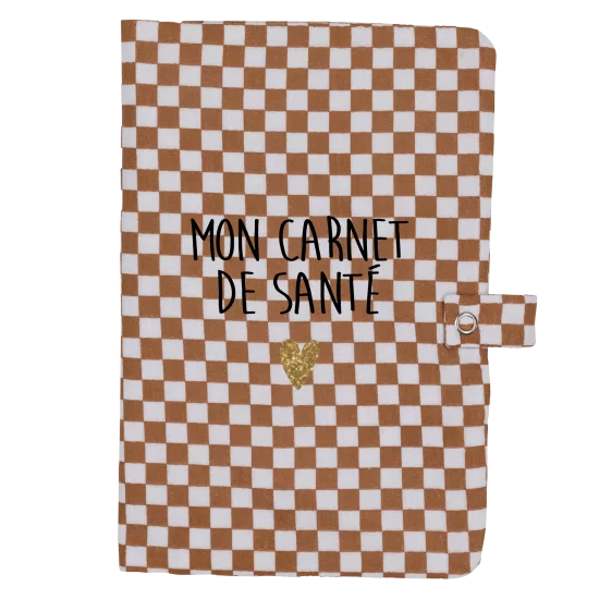 Protège carnet de santé - damier