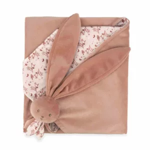 Couverture doudou lapin - Terracotta