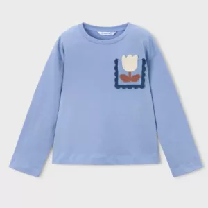 T-shirt M/L pochette brodée
