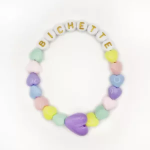 Bracelet Femme - Golden Rainbow MAMAN en blanc / doré
