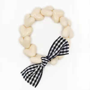 Bracelet femme - Only Maxi coeurs noeud Vichy (coloris au choix)