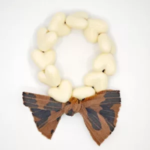 Bracelet GAGA - Only Beige & Maxi Noeud Léopard