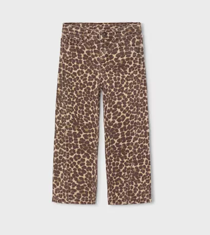Pantalon en sergé - Léopard
