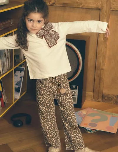 Pantalon en sergé - Léopard – Image 2