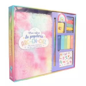 Mon Coffret Papeterie Arc-En-Ciel